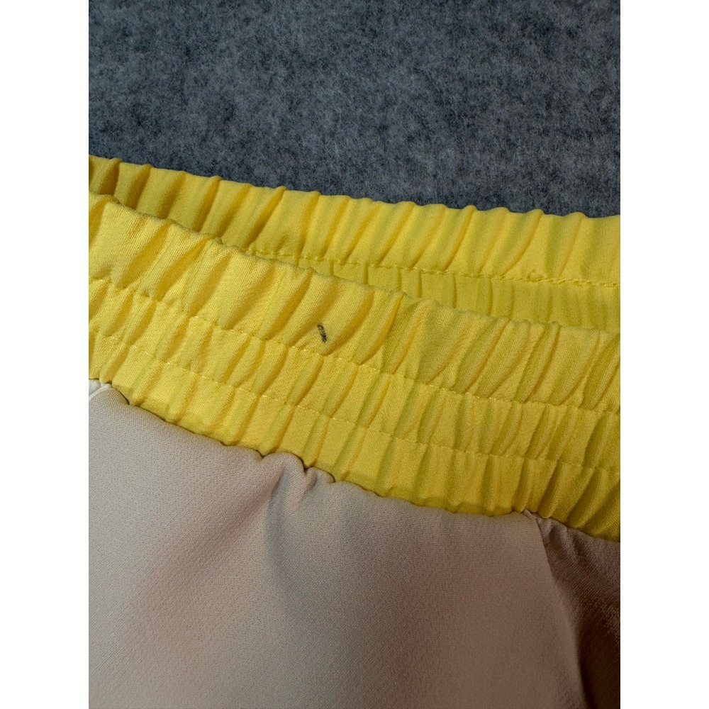 Zara Womens Jogger Pants Tan Yellow Side Stripe Elastic Waist Size M - Picture 5 of 8